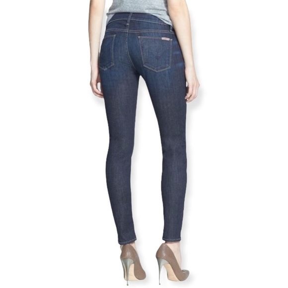 Hudson Super Skinny Mid-rise Distressed Crue Color Jeans- 26 W - Picture 5 of 16